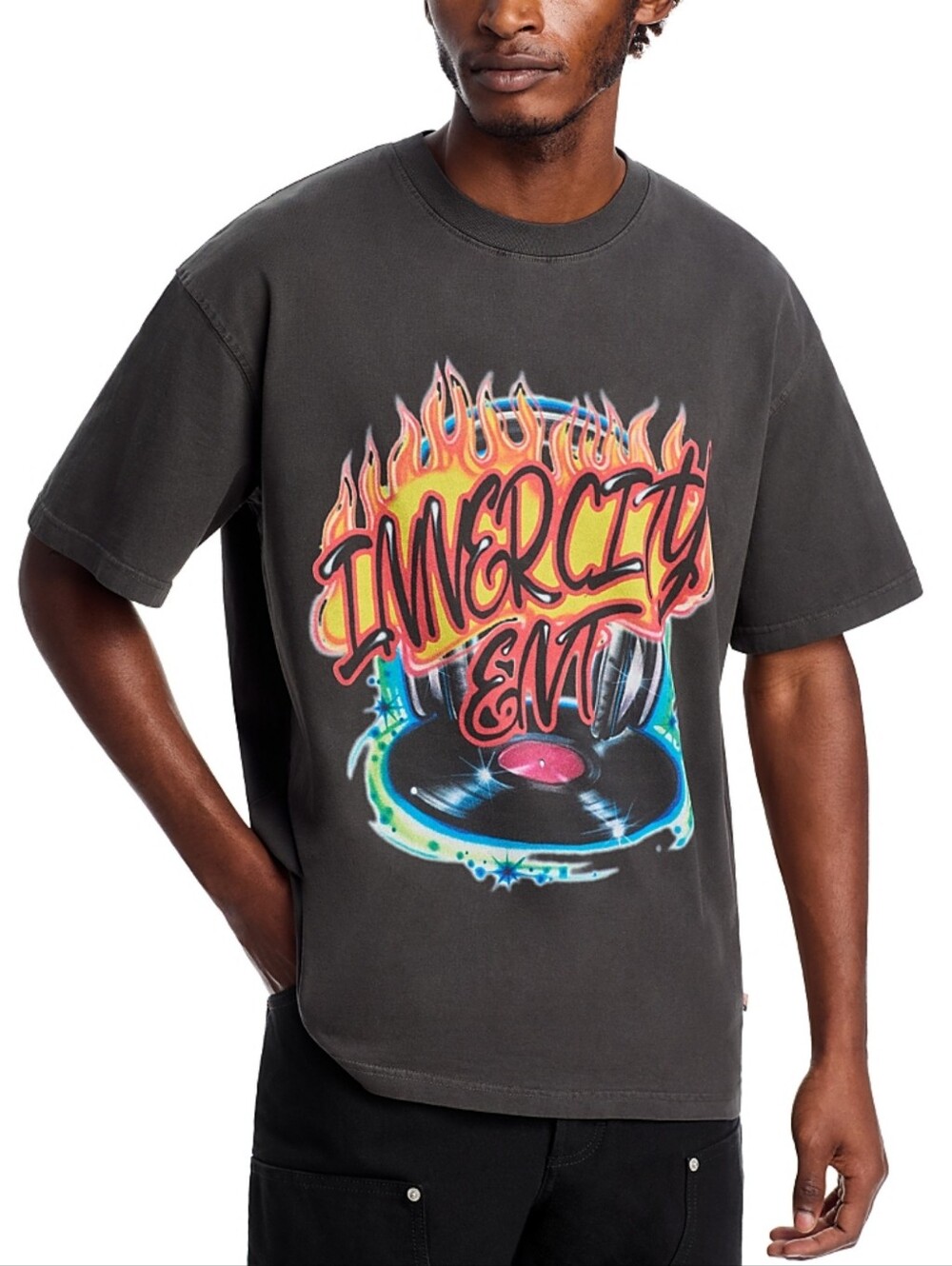 NWT! Honor The Gift Men Inner City Ent Airbrush Graffiti Graphic T-Shirt Medium